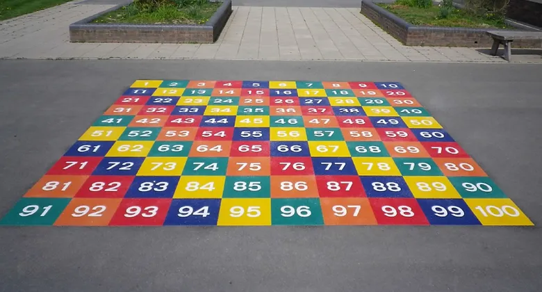 Custom painting for playground by road marking specialists ANSCO group
